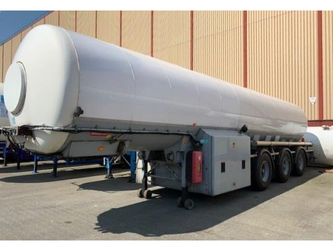 Tank semi-trailer for transportation of gas/BURG